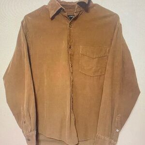 J. Crew Brown Corduroy Button-Up Shirt